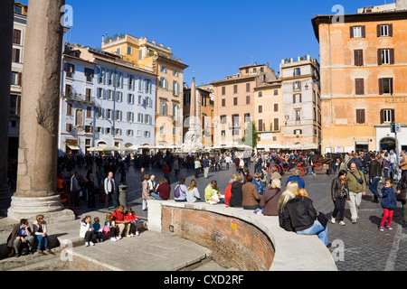 Pantheon e Piazza della Rotonda, Roma, Lazio, l'Italia, Europa Foto Stock