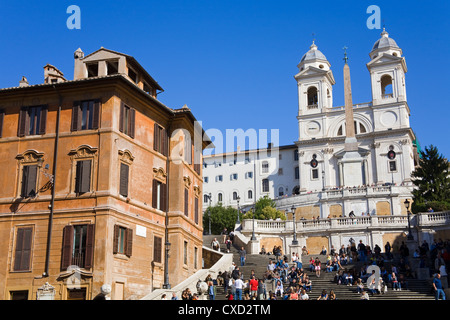 Piazza di Spagna e la Scalinata di piazza di Spagna, Roma, Lazio, l'Italia, Europa Foto Stock