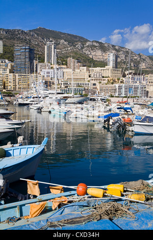 Port de Monaco e Monte Carlo, Città, Monaco, Mediterraneo, Europa Foto Stock