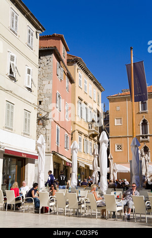 Ristorante, Narodni piazza nel palazzo di Diocleziano, Split, Croazia, Europa Foto Stock