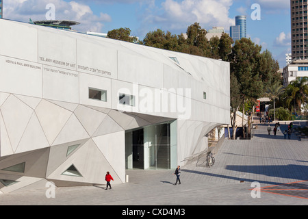 Esterno del nuovo Herta e Paolo Amir edificio del Museo d'Arte di Tel Aviv, Tel Aviv, Israele, Medio Oriente Foto Stock