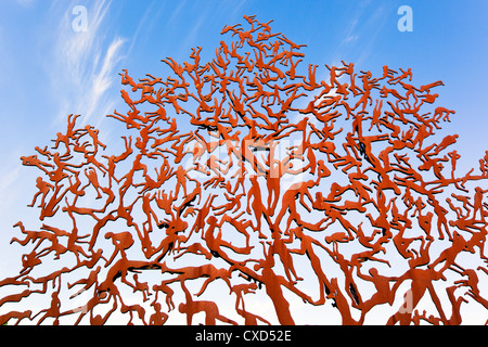 Yad Vashem - il memoriale dell'Olocausto, partigiani Panorama memorial tree, Mount Herzl, Gerusalemme, Israele, Medio Oriente Foto Stock