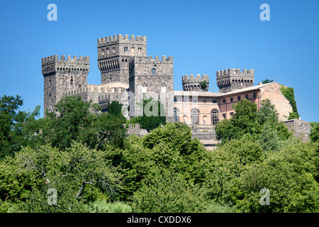 Il vecchio castello in Toscana Foto Stock