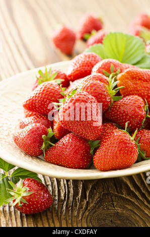 Fragole fresche Foto Stock