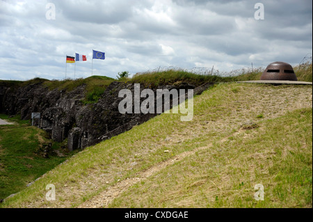 Verdun,Forte di Douaumont,macchina torretta mitragliatrice,14-18,prima guerra mondiale,Mosa,Lorraine,Francia Foto Stock