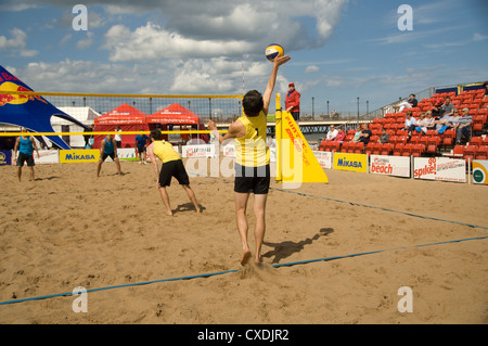 Skegness Beach volleyball tournament Foto Stock