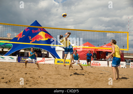 Skegness Beach volleyball tournament Foto Stock