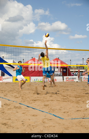 Skegness Beach volleyball tournament Foto Stock