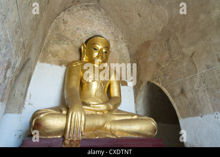 Buddha seduto, Gawdawpalin Pahto, Bagan (pagano), Myanmar (Birmania), Asia Foto Stock