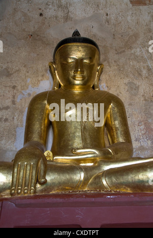 Buddha seduto, Sulamani Pahto, Bagan (pagano), Myanmar (Birmania), Asia Foto Stock