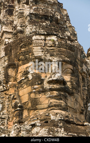 Porta Sud, Angkor Thom, il Parco Archeologico di Angkor, Sito Patrimonio Mondiale dell'UNESCO, Siem Reap, Cambogia, Indocina, sud-est asiatico Foto Stock