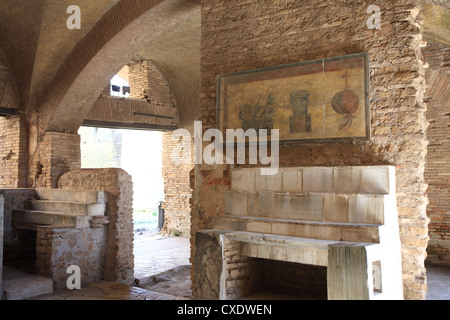 Decorazione, Ostia Antica Roma, Lazio, l'Italia, Europa Foto Stock