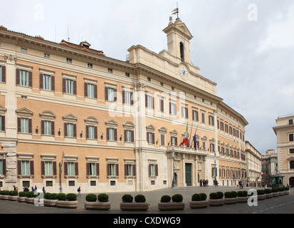 Palazzo Montecitorio, Camera dei Depudati, Roma, Lazio, l'Italia, Europa Foto Stock