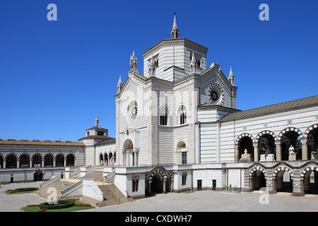 Cimitero monumentale dall'architetto Carlo Maciachini, Milano, Lombardia, Italia, Europa Foto Stock