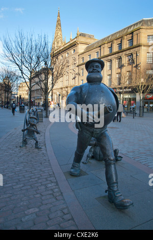 Desperate Dan statua, Scozia Foto Stock