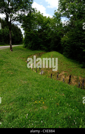 Verdun,Douaumont,Boyau de Londres trincea,14-18,prima guerra mondiale,Mosa,Lorraine,Francia Foto Stock