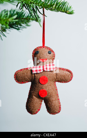 Gingerbread Man ornamento di Natale Foto Stock