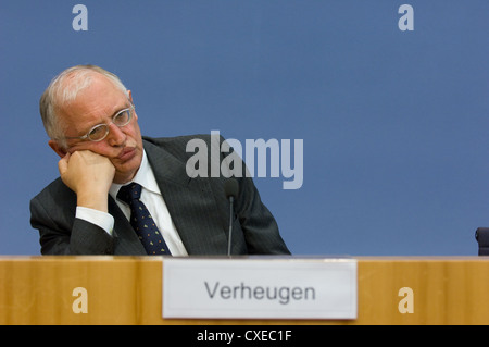 Guenther Verheugen (SPD), Berlino Foto Stock