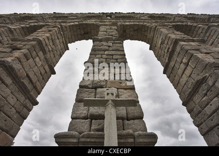 Acquedotto di Segovia Foto Stock