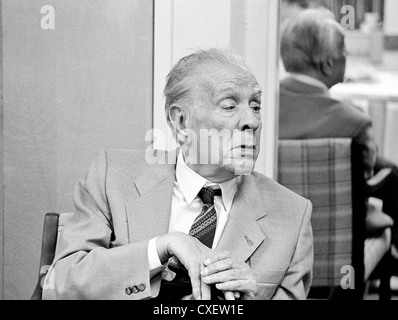 Jorge Luis Borges scrittore argentino Foto Stock