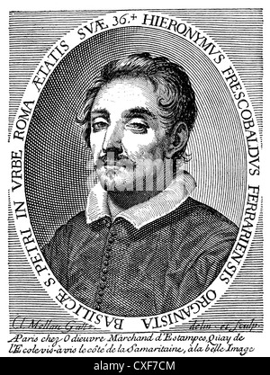 Girolamo Frescobaldi, 1583-1643, compositore italiano e organista del barocco Foto Stock