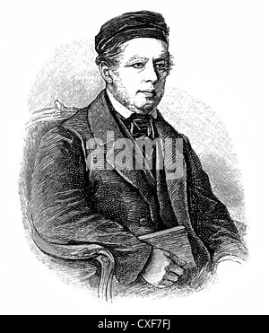 Moritz Hauptmann, 1792-1868, del compositore tedesco, violinista e teorico musicale, Foto Stock