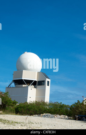 Traffico aeroportuale della torre di controllo. Princess Juliana Airport, Sint Maarten, Antille olandesi. Foto Stock