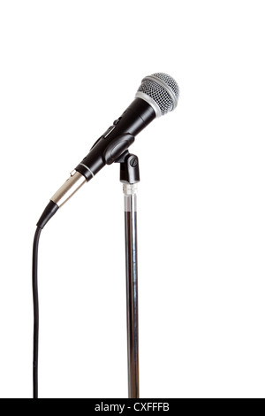 Il microfono su un piedistallo Foto Stock