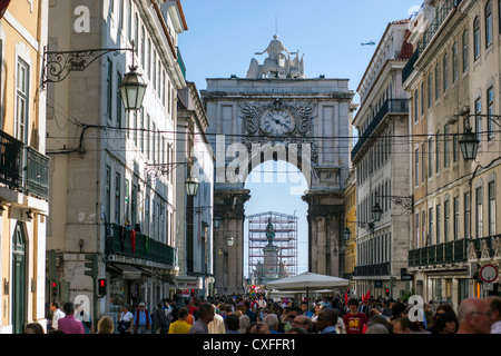 CGTP proteste in Lisbona, 29 settembre 2012, Portogallo Foto Stock