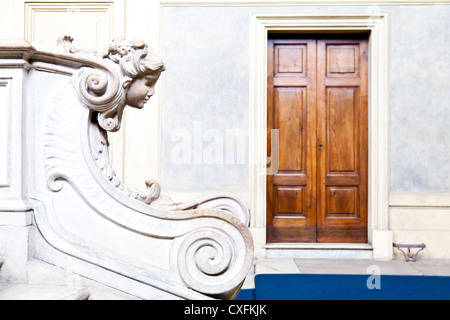 Italia - Torino. Interno di Palazzo Madama Palazzo Reale Foto Stock