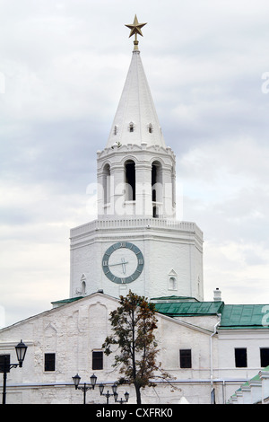 Spasskaya (Salvatore) Torre del Cremlino di Kazan Foto Stock