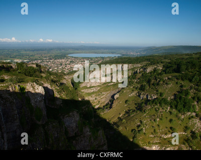 Cheddar Gorge e serbatoio, Somerset, Regno Unito Foto Stock