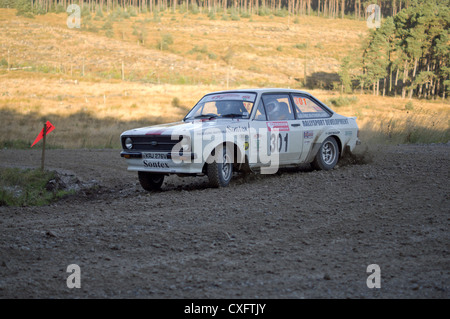 2012 Trackrod rally in Dalby Forest in North Yorkshire Foto Stock