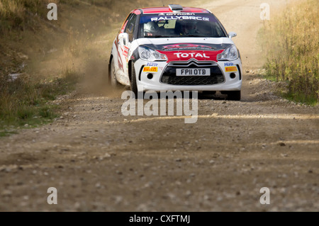 2012 Trackrod rally in Dalby Forest in North Yorkshire Foto Stock