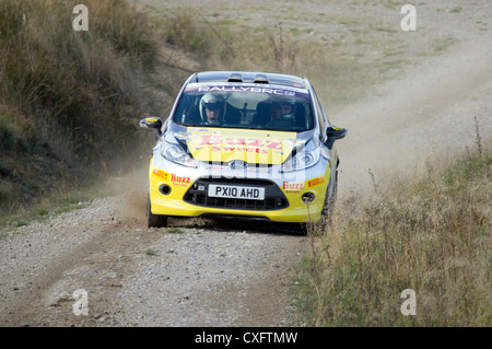 2012 Trackrod rally in Dalby Forest in North Yorkshire Foto Stock