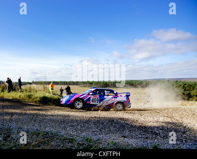 2012 Trackrod rally in Dalby Forest in North Yorkshire Foto Stock