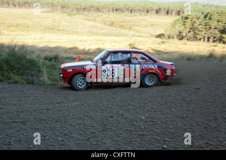 2012 Trackrod rally in Dalby Forest in North Yorkshire Foto Stock