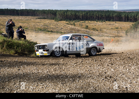 2012 Trackrod rally in Dalby Forest in North Yorkshire Foto Stock