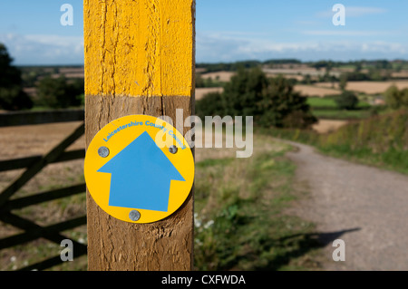 Bosworth Battlefield a piedi, Leicestershire, Regno Unito Foto Stock