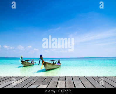 Tropical Beach, sul Mare delle Andamane, Thailandia Foto Stock