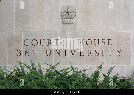 Toronto corte superiore, edificio esterno closeup Foto Stock