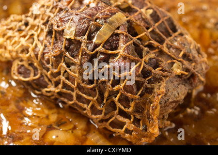 Brasato di Arrosto di capriolo Foto Stock