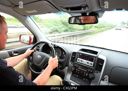 Berlino, tesa agli automobilisti in autostrada Foto Stock