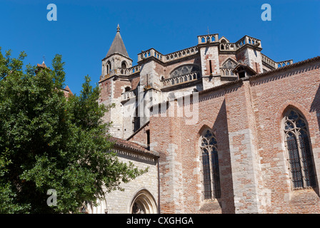 La Cattedrale di Saint Etienne, Cahors, Lot, Francia Foto Stock