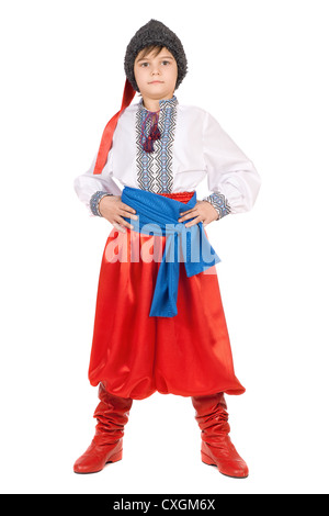 Ragazzo in ucraino costume nazionale Foto Stock