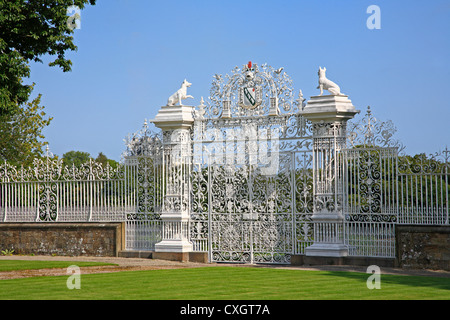 Chirk Castle ingresso Gate North Wales UK Regno Unito UE Unione europea EUROPA Foto Stock