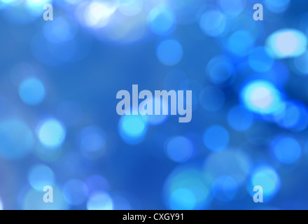 Blu naturale sfocatura brillantini astratto dello sfondo. Foto Stock