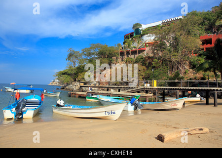 Villaggio Boca de Guamuchil, vicino a Puerto Vallarta, Jalisco, Messico Foto Stock