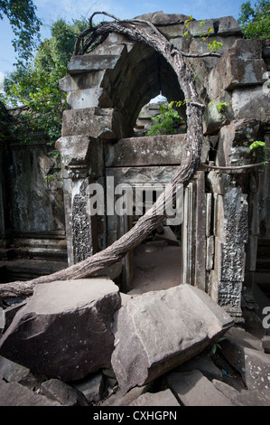 Rovine di Beng Mealea, Angkor, Cambogia Foto Stock