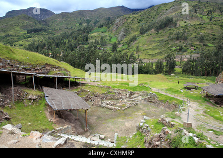 Chavín de Huantar rovine (V secolo a.C.), Ancash, Perù Foto Stock